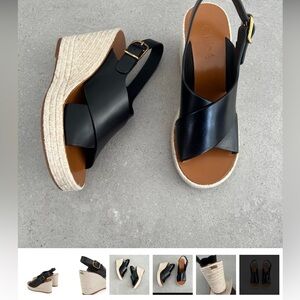 Chloe Black Espadrille Sandals